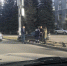 В центре Тулы автомобиль сбил "пешеходный переход" - Центр 71