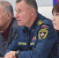Корреспондент "КП" Александр Гамов, глава МЧС Евгений Зиничев и журналист ТАСС Татьяна Хан. Фото: Владимир ВЕЛЕНГУРИН - Комсомольская Правда
