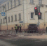 В Туле автомобиль врезался в бывшее здание ГИБДД на Советской - Молодой Коммунар