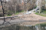 В Платоновском парке Тулы ведется капитальный ремонт плотины среднего пруда