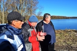 Глава администрации Суворовского района проверил, как идет ремонт плотины в Ханино