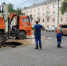 У Центрального парка в Туле - прорыв водовода - Молодой коммунар