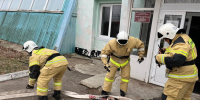 В здании физкультурно-оздоровительного центра Черни прошли плановые пожарно-тактические учения - МЧС