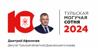 Дмитрий Афоничев занимает 84-е место в «Тульской могучей сотне» - ИА Тульская пресса.Ru