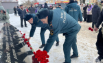 Щекинские спасатели приняли участие в памятном митинге