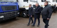 Губернатор осмотрел новую технику для зимнего обслуживания тульских дорог - Молодой коммунар