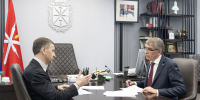 Дмитрий Миляев встретился с Председателем совета директоров группы компаний «АгроЭко» - Корпорация развития Тульской области