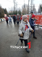 Деды Морозы устроили флешмоб в Комсомольском парке Тулы
