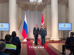 Дмитрий Миляев наградил отличившихся сотрудников МЧС