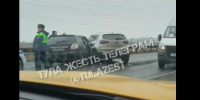 В Туле на Калужском шоссе жестко столкнулись две иномарки - Myslo.Ru