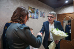 Дмитрий Миляев поздравил семью участника СВО с наступающим Новым годом