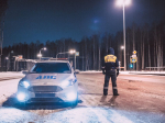 Тульские госавтоинспекторы не дали замерзнуть пассажирам междугороднего автобуса