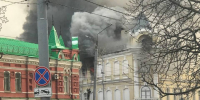 В Туле загорелось здание военного госпиталя на улице Советской - Молодой коммунар