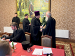 Иерей Лев Махно поздравил епископа Серафима с тезоименитством