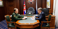 Губернатор Дмитрий Миляев встретился с заместителем Министра обороны РФ - ТК Первый Тульский