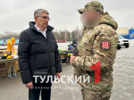 Тульским военнослужащим в зоне СВО доставили партию техники