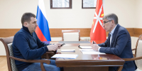 Дмитрий Миляев встретился с руководителем Народного фронта Михаилом Кузнецовым - Правительство области