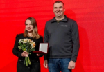Елена Шмелева награждена знаком «Всё для Победы» Народного фронта