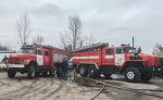 Шесть огнеборцев тушили возгорание бани в Туле