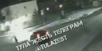 Момент ДТП с несовершеннолетним подростком на мопеде в Белеве попал на видео - ИА Тульская служба новостей