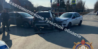 Тройное ДТП в Пролетарском округе: водитель не уступил дорогу - ГТРК