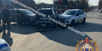 Три машины столкнулись на перекрестке в Туле 9 марта - ИА Тульская служба новостей