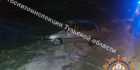 Hyundai перевернулся в кювет в Чернском районе Тульской области - Центр 71