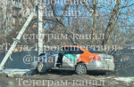 Юная автоледи на каршеринге врезалась в Туле в опору ЛЭП