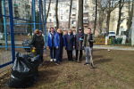 Олеся Филина приняла участие в субботнике