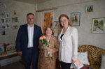Ветерана труда Рудас Аллу Евгеньевну поздравили с 90-летним юбилеем