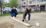 Большая команда стройкомплекса на субботнике