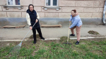 Большая команда стройкомплекса на субботнике