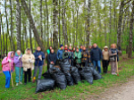 Большая команда стройкомплекса на субботнике