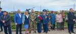 В Киреевском районе Знамя Победы развернули на Кургане Бессмертия