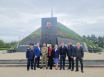 В Киреевском районе Знамя Победы развернули на Кургане Бессмертия