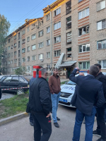 В Туле эвакуировали жильцов поврежденного обломками БПЛА дома