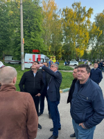 В Туле эвакуировали жильцов поврежденного обломками БПЛА дома