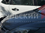 Повреждены дома и автомобили: кадры с места падения обломков БПЛА в Туле
