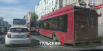 В Туле на проспекте Ленина из-за ДТП встала работа троллейбусов