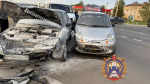 В Туле 20-летняя девушка за рулем Daewoo устроила аварию, поворачивая налево