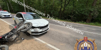 Двое мужчин на мотоцикле попали в ДТП под Алексином - ГТРК