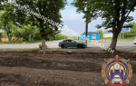 Водитель на Mitsubishi врезалась в опору ЛЭП в Новомосоковске, пострадал ребенок