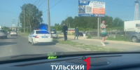 В Туле на Рязанском шоссе "Рено" врезался в столб - ТК Первый Тульский