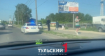 В Туле на Рязанском шоссе "Рено" врезался в столб