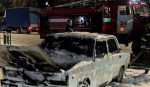 На трассе «М-2» в Плавском районе произошло возгорание автомобиля