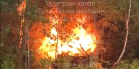 На Косой Горе рядом с рекой Воронка загорелось заброшенное здание - ТК Первый Тульский