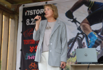 Ирина Рублевская поприветствовала участников фестиваля по велогонкам