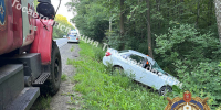 «Ладу» отбросило в дерево в Богородицком районе Тульской области — двое пострадали - Центр 71