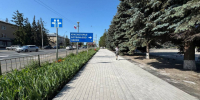 На улице Коммунаров в Плавске благоустроили тротуар - ИА Тульская пресса.Ru