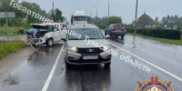 Два автомобиля столкнулись под Киреевском 4 августа - Молодой коммунар